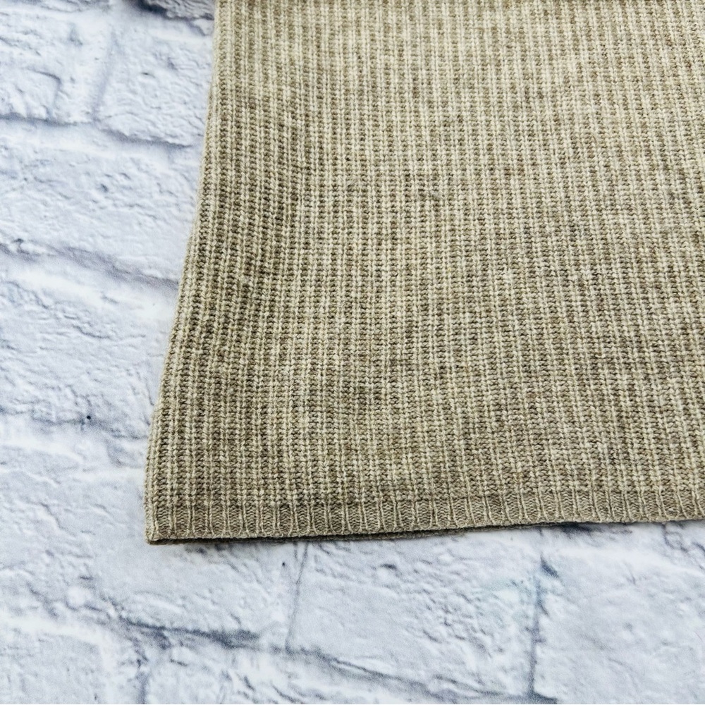 Eileen Fisher Ribbed Knit Sweater Large Beige Yak Wool Blend Soft Cozy Warm - Picture 4 of 8